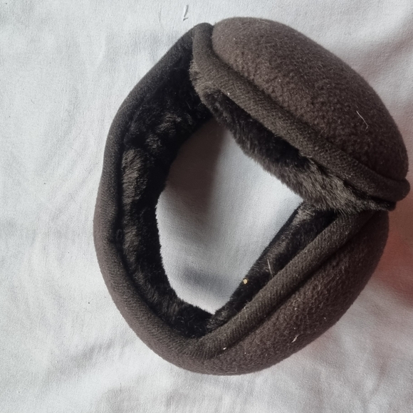 Brown Fleece Ear Muffs - Picture 2 of 3
